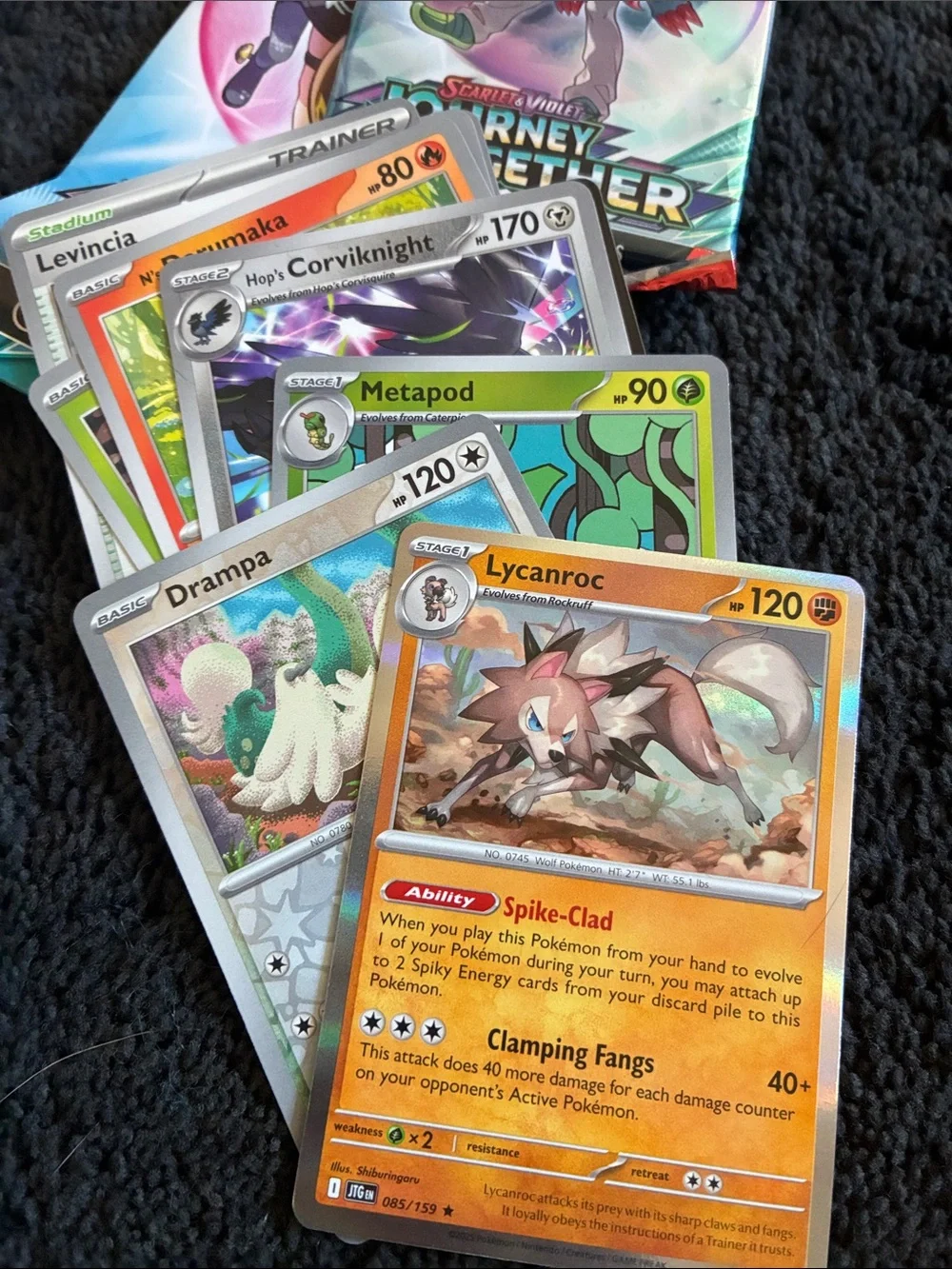 Pokémon Journey Together 5 Just Opened Booster Packs All Cards In 15 Shiny/holo